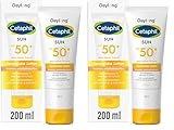 CETAPHIL SUN Liposomale Sonnenlotion SPF 50+, 200ml, Dermatologischer Sonnenschutz für trockene, empfindliche Haut, Sofortiger & hochwirksamer UVA- & UVB-Schutz, Extra wasserresistent, Ohne Duftstoffe