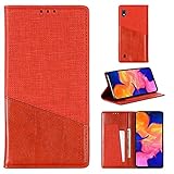 ZHANGLI Galaxy Hüllen für Samsung Galaxy A10 MX109 Horizontale Flip Lederhülle mit Halter & Kartenfach & Brieftasche Galaxy Hüllen (Farbe: Rot)