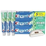 CRST Scope Complete Whitening Zahnpasta, Minzig-frischer Geschmack, 153 ml, 3 Stück, gebündelt mit LUXPAKS Squeezer