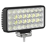 AnTom LED Arbeitsscheinwerfer 12-60V 7“ Scheinwerfer IP68 Wasserdicht Rückfahrscheinwerfer [Erweitert] 96W für SUV Traktor Bagger Traktoren Schlepper