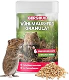 Gerobug Wühlmaus vertreiben Granulat 300 g - Alternative zu Wühlmausschreck - Wühlmaus Vertreiber - Effektiv & schnell Wühlmäuse loswerden - Tierfreundliche Wühlmausgift Alternative