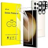JETech Schutzfolie für Samsung Galaxy S23 Ultra 5G 6,8 Zoll mit Kameraschutz, Flexibler TPU Displayschutz Kamera Folia, Fingerabdruck-ID Kompatibel, HD Klar, 2 Stück Jeweils
