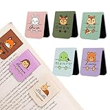 Personalisiertes Magnetische Lesezeichen personalisiert Magnet Lesezeichen mit Name & Süsse Tiere, Geschenke für Familie, Freunde, Studenten, Buchliebhaber (Style B)