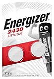 Energizer Lithium CR 2430 Knopfzelle (2 Stück) - 3V Batterie - 10 Jahre lagerfähig