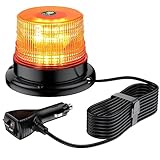 EYPINS 40 LED Rundumleuchte, 40W Auto Warnleuchte, Rundumleuchte Orange, Magnet Warnlicht Blinkleuchte Strobe Beacon Light IP67 für 12V/24V Truck, KFZ, LKW, Traktor | E57 IP67