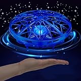 UFO-Drohne Flughelikopter-Spielzeug für Kinder – 360° handsfreier Bewegungssensor mit coolen LED-Leuchten, handgesteuertes Flugspielzeug als Geschenk für Jungen und Mädchen ab 6–14 Jahren