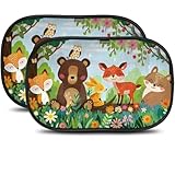 CARAMAZ Sonnenschutz Auto Baby mit UV Schutz, Reach Zertifiziert - Opti-Dark - GSM100+ inkl. Saugnapf - Verdunklung 51x31cm, 2 Stück