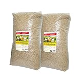 TOP Futtermittel Einstreu aus Dinkel, Einstreu für Kaninchen, Meerschweinchen und Hühner, 2 x 15 kg