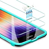 ESR für Panzerglas Schutzfolie Display für iPhone SE(2022)/SE(2020)/8/7 [2er Pack] [Praktischer Montagerahmen] [Hüllenfreundlich] Premium Folie Schutzfolie für iPhone SE(2022)/SE(2020)/8/7/6s/6