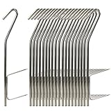 Fleischerhaken Räucherhaken Forelle Edelstahl 20 Stück Profi Doppelhaken Fischhaken zum Räuchern 21cm