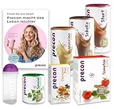 Precon BCM Premium-Startpaket Schoko zum Abnehmen für 1 Monat – Abnehmshakes, Suppe & Abnehmriegel für 35 Tage. Perfekter Mahlzeitenersatz für den Abnehmstart.