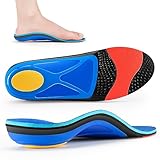 DACAT Orthopädische Einlegesohlen Fersensporn Einlagen Schuhe einlagen senkspreizfuß für Plantarfasziitis, Plattfuß Arbeitsschuhe Einlegesohlen Sport für Herren & Damen EU(43-44) Blau