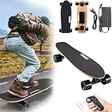 Elektrisches Skateboard mit Fernbedienung, 350 W Hubmotor, 22 km/h Geschwindigkeit, 8 km Reichweite, 3 Modi, unterstützt 81,6 kg für Pendeln und Spaß