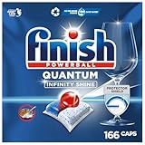 Finish Quantum Infinity Shine Spülmaschinentabs – kraftvolle Reinigung, Fettlösekraft und Glanz – 2x 83 Finish Caps