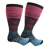 Kompressionsstrümpfe in Übergröße, Kompressionsstrümpfe für Damen, Laufstrümpfe – Kompressionsstrümpfe in Übergröße, breite Kniestrümpfe für Suppe