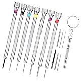 Brillen Schraubenzieher Set Uhren Präzision Schraubendreher Uhrmacherwerkzeug Uhrenwerkzeug Gehäuseöffner Uhr Batteriewechsel Werkzeug Uhrenöffner Reparatur für Brillenreparatur Uhren Brillen Schmuck