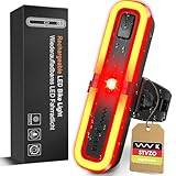 FORTRY Fahrrad Rücklicht Mit Bremslicht, StVZO Zugelassen, LED Fahrradlicht Hinten USB-C Aufladbar,IPX5 Wasserdicht Fahrrad Rücklichter, Geeignet für Rennrad, E-Bike, MTB, Nachtfahrten