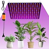 Fyeme Grow Light LED Pflanzenlampe 45W Pflanzenlampe Led Vollspektrum Wachstumslampen mit Haken für Pflanzen für Zimmerpflanzen Gemüse Blume (rot+blau)