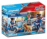 PLAYMOBIL City Action 6878 Polizei-Straßensperre, Ab 5 Jahren