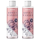 Rosenwasser Monte Nativo 2x200ml (400ml) | zur Gesichtsreinigung und Gesichtspflege | Gesichtswasser | Gesichtstoner | Rose Water | Anti Pickel | Hautpflege | Face cleanser | Geschenk für Frauen