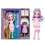 Rainbow High Fantastic Fashion Puppe - Violet Willow - Lila Modepuppe und Spielset mit 2 Outfits & Modeaccessoires - Für Sammler und Kinder von 4-12 Jahren