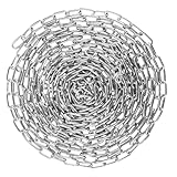 WOPPLXY Verzinkt Metallkette, 8 meter 3mm Kette Meterware, Gliederkette aus Metall, Oberfläche Verzinkt Ankerkette, Schaukelkette zum Aufhängen von Zäunen, Hängesessel, Schaukeln