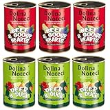 Noteci Tal Super Food Hundefutter Aromamix Rindfleisch mit Gänseherzen und Hirsch und Ente 6x400g