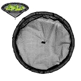 Schwimmende Flora Fischbarriere, 45cm Rund Schwimmende Pflanzinsel, Feinmaschig, Polyester, Faltbar, Keine Montage Erforderlich, Wasserspiele Teichdekoration