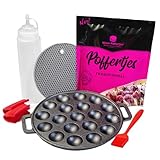 MISTER POFFERTJES Pancake Backmischung für Poffertjes, holländische Mini-Pfannkuchen für Zuhause, Pancake Mix (Set)