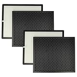 vhbw 4-teiliges Filter-Set Ersatz für Levoit LV-PUR131-RF für Luftreiniger - HEPA-Filter, Aktivkohlefilter