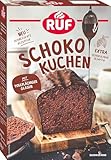 RUF Schokokuchen, Backmischung für einen Kastenkuchen aus besonders schokoladigem Rührteig mit extra viel Schoko-Glasur