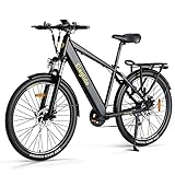 Eleglide E-Bike, T1 Elektrofahrrad 27.5'' Trekking E-Cityrad mit 13Ah Akku, 100KM Lang Range, 250W Motor, Shimano 7 Gäng E-Mountainbike für Damen und Herren, Doppelscheibenbremsen (T1)