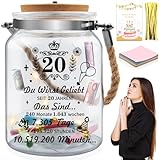 LED Flaschenlicht mit Sprüche,20 Geburtstagsgeschenk für Frau Mann,20.Geburtstag Geschenk Nachtlicht Geschenke Deko, Geschenkideen zum Geburtstag Tischdeko,LED Beleuchtung Beleuchtete Dekoflasche (20)