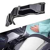 Sitzbezugversteller,Schwangerschafts-Sicherheitsgurt,Schwangerschafts-Bump-Gurt,Frauen und Männer,Komfort und Freiheit für Schwangere Mütter,schützt den Bauch des ungeborenen Babys (Schwarz Glatt)