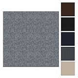 CUCOS Teppichfliesen Selbstklebende, 30x30 cm Teppichboden, Einfach Zuschneidbar, Weicher Teppich Fliesen für Wohnbereich, Büro und Küche – 10 Fliesen pro Box / 1 m²