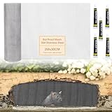 Pestoper 2m*30cm Edelstahl Wühlmausgitter Für Hochbeet, Wühlmausgitter Drahtgitter, Metallgitter Für Haus, Garten, mit Kleber, Kann DIY Geschnitten Werden