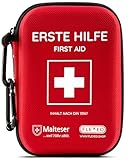 Erste Hilfe Set Outdoor nach DIN 13167 - Reiseset für Unterwegs, zum Wandern, Camping, Motorrad, Fahrrad - First Aid Kit für den Notfall - Praktisches Erste-Hilfe-Set für Outdooraktivitäten