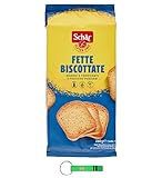 12x Schär Fette Biscottate - Glutenfreie Zwieback Große und Knusprige 260g + Beni Culinari Kostenloser Schlüsselanhänger
