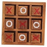 Uonlytech Holz Toe Spiel Gesellschaftsspiel für Eltern Junge Mädchen Interaktive Intelligenzförderung Holzspielzeug Tischspiel Ab Jahren