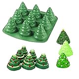 Bluelover 3D Weihnachtsbaum Kuchen Backform aus Silikon Backform Schokolade cotturacookie