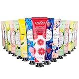 Mini Handcreme Set,15 Stück Geschenk für sie Valentinstag,Handpflege für Sehr Trockene Rissige Hände Reisegröße Feuchtigkeitscreme klein Pflegecreme Geschenkset für Frauen Männer Geburtstag