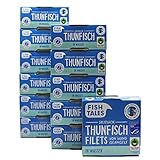 Fish Tales Skipjack Thunfisch in Wasser – aus nachhaltiger MSC Angelruten-Fischerei – schnell, einfach und lecker zubereitet (Thunfisch in Wasser, 12 x 160g)