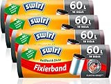 Swirl Fixierband-Müllbeutel, Multipack 4x 60l/10Beutel