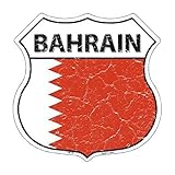 Smart Blonde Bahrain Land Flagge Highway Schild Metall Logo Schild hs-181