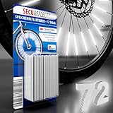 Secureflect Speichenreflektoren | Original 3M™-Scotchlite | StVZO-zugelassen | maximal sichtbar | erhöhte Fahrrad Sicherheit | 360° Reflexion – einfache Montage | alternative zu Katzenaugen (72 Clips)