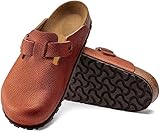 Birkenstock Men's Boston Grip Horween Clogs, Ginger Brown, 13 Medium US