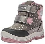 Geox Jungen Mädchen B FLANFIL Girl B ABX Ankle Boot, DK Grey/PINK, 23 EU