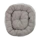 UTHCLO Flauschiges Strapazierfähiges Katzen Hundebett aus Hochwertigem Lammfellimitat Rundes Dekoratives Ganzjährig Verwendbares Haustiernest für Gemütlichen Schlaf und Wohlfühlplätze