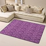 Rugs for Living Room,Non-Slip Floor Mat,Super Soft Rug,Floral Monochrom komplizierte bunte lebendige Farben Blütenblatt rhythmische Illustration Baby,Suitable as Living Room, Bedroom 120*160cm