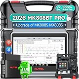 Autel MaxiCOM MK808BT PRO OBD2 Diagnosegerät: 2026 Voll Bidirektionale Aktiver Test, Android 11, 4G+64G, 2.4&5G WIFI, Upgrade von MK808BT MK808S MK808 MX808S, 28+ Service Alle System, BT506 Kompatibel